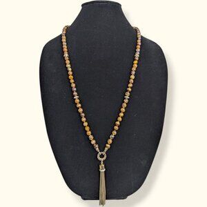 Charter Club Tiger Eye Beaded Necklace